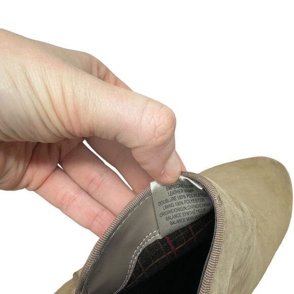 Blondo Villa Ankle Bootie Beige Leather Nubuck Suede Waterproof Womens Size 12 - Picture 8 of 8